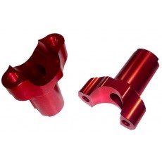 Red Handlebar Risers, 30mm