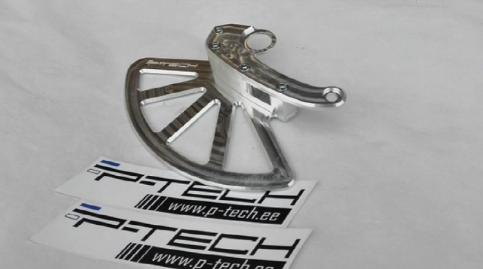 Front brake disc guard for Beta