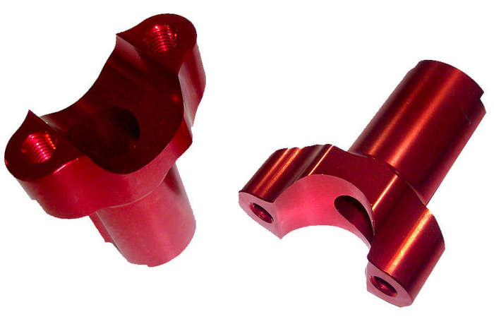 Red Handlebar Risers, 30mm